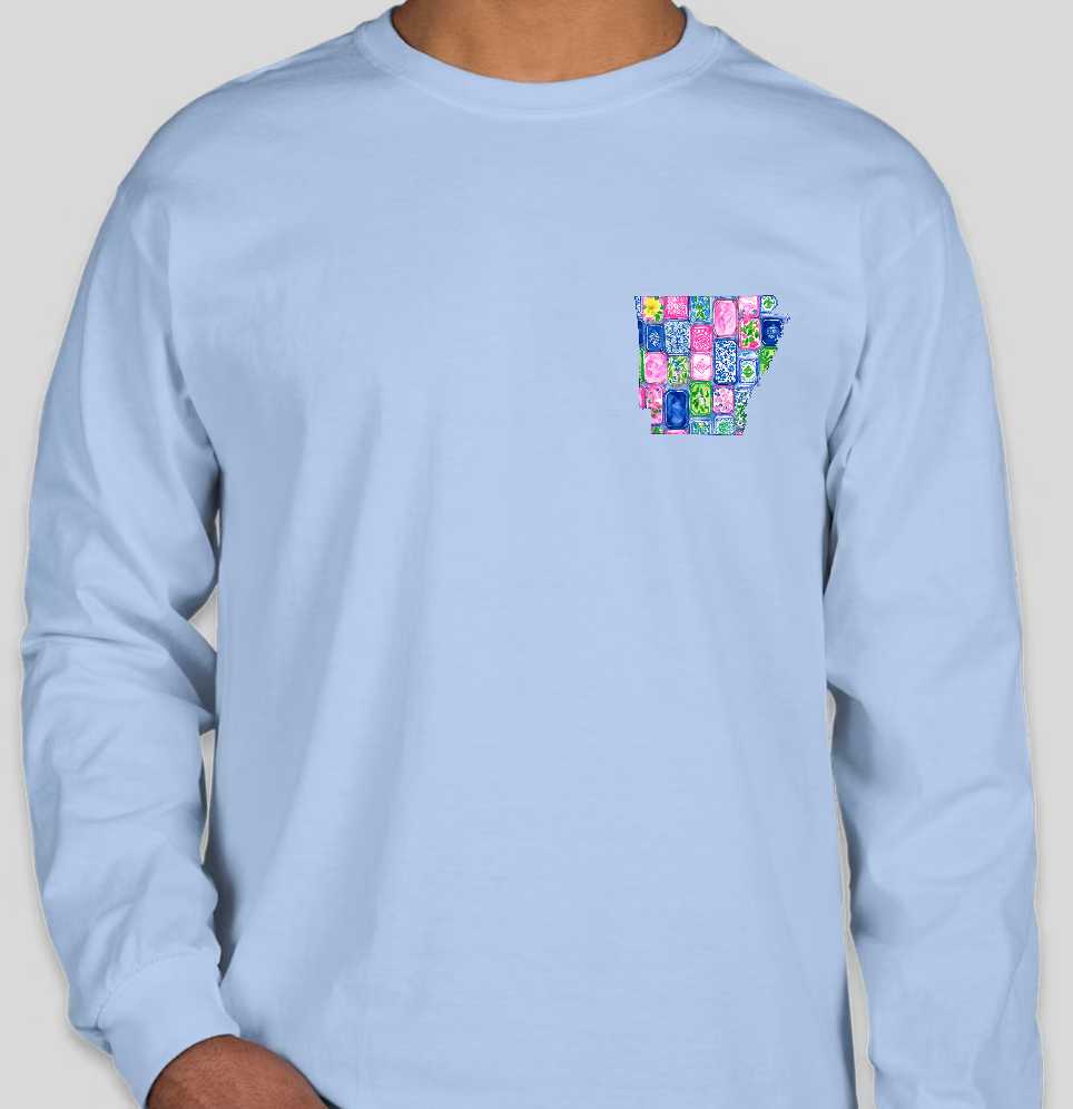 Long Sleeve Arkansas Mahjong T-Shirt