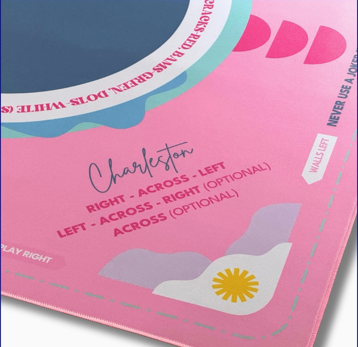 Magnolia Mahjong Neoprene Charleston Learning Mat