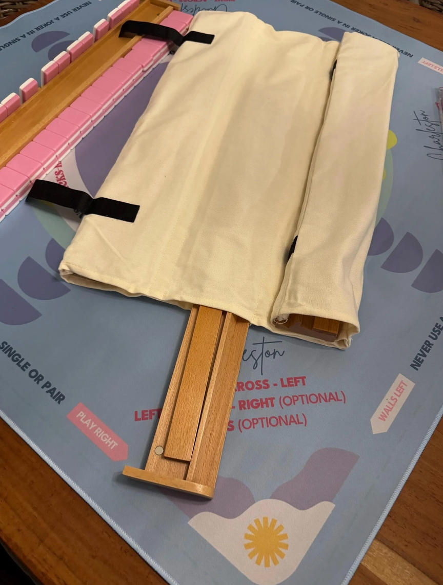 20 Inch Long - Natural Wood Mahjong Racks