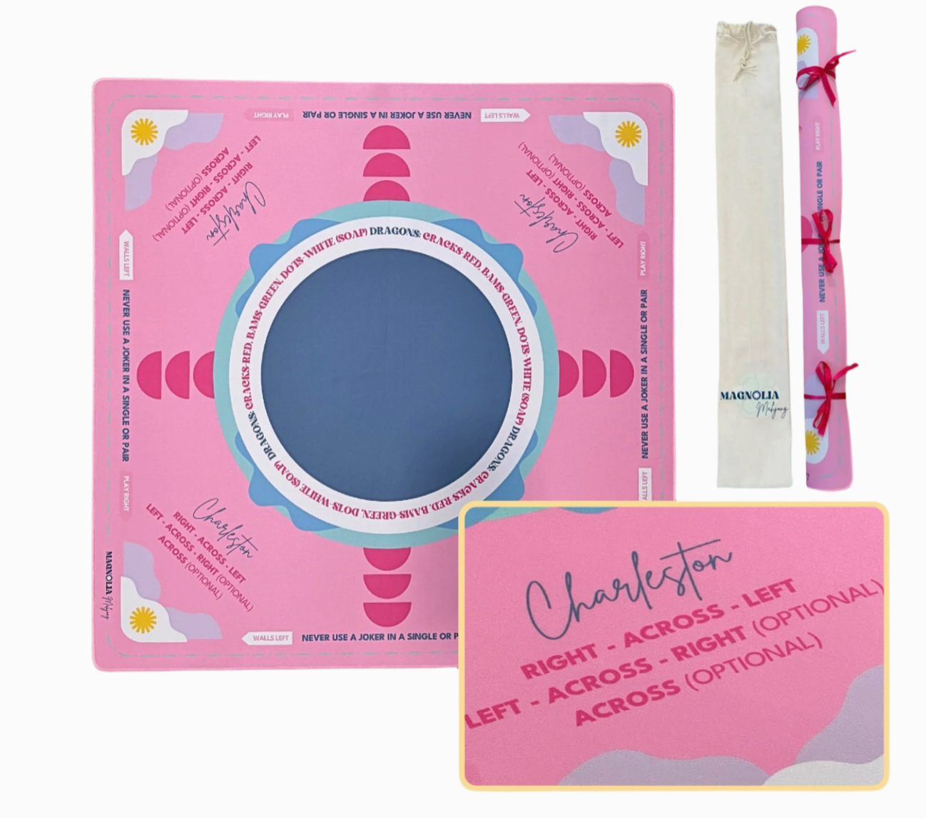 Magnolia Mahjong Neoprene Charleston Learning Mat