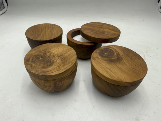 Teak Salt Cellar